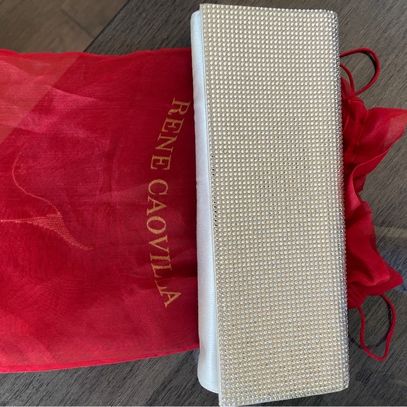 Rene Caovilla Silver Zafira Clutch bag - Picture 2 of 6